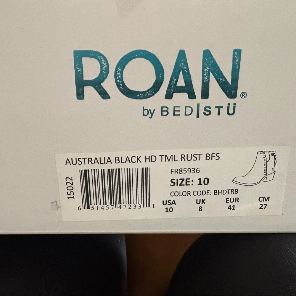 Bed Stu Dark Brown Leather Ankle Boots - Picture 2 of 6